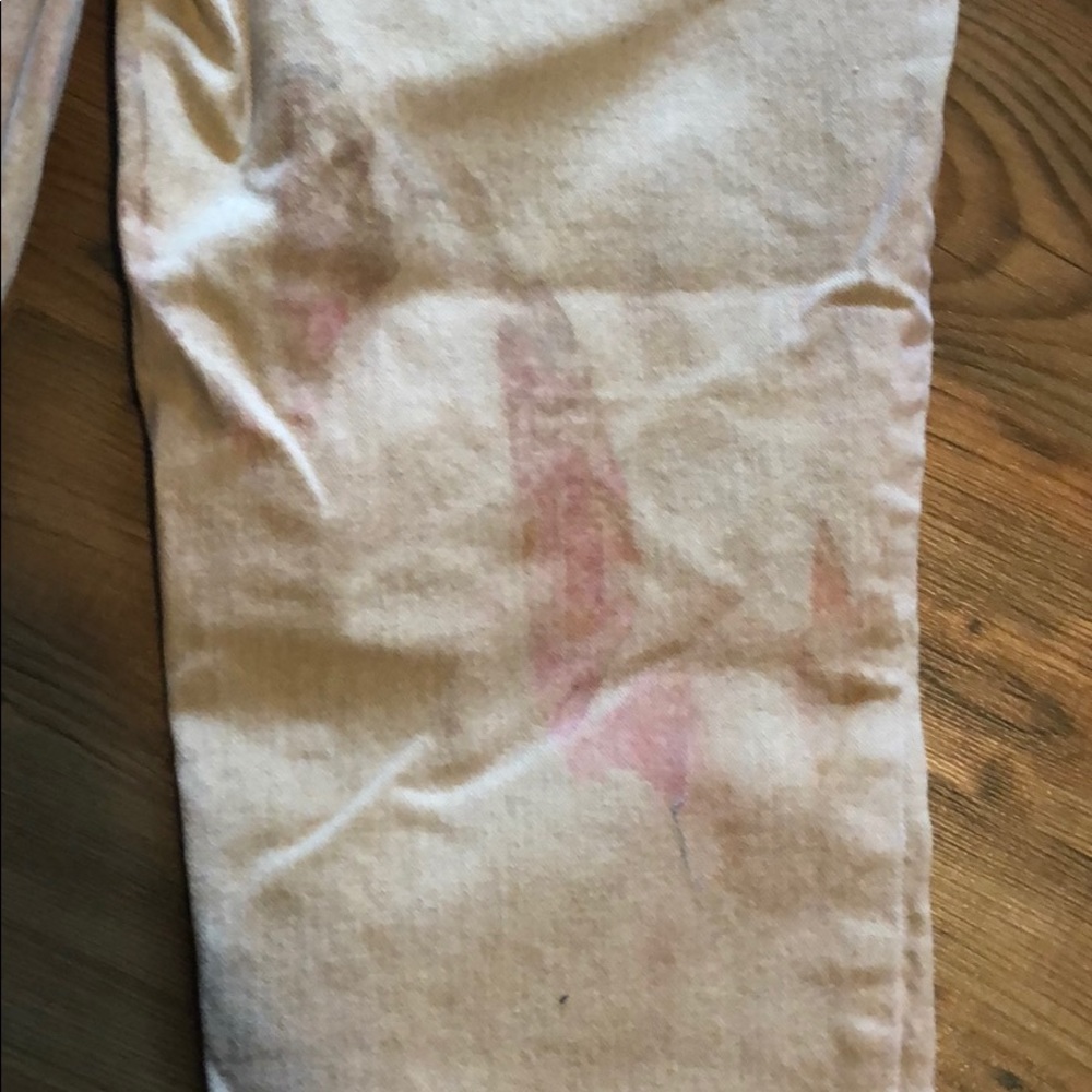Free People lipstick stained stretch skinny jeans - Picture 6 of 8